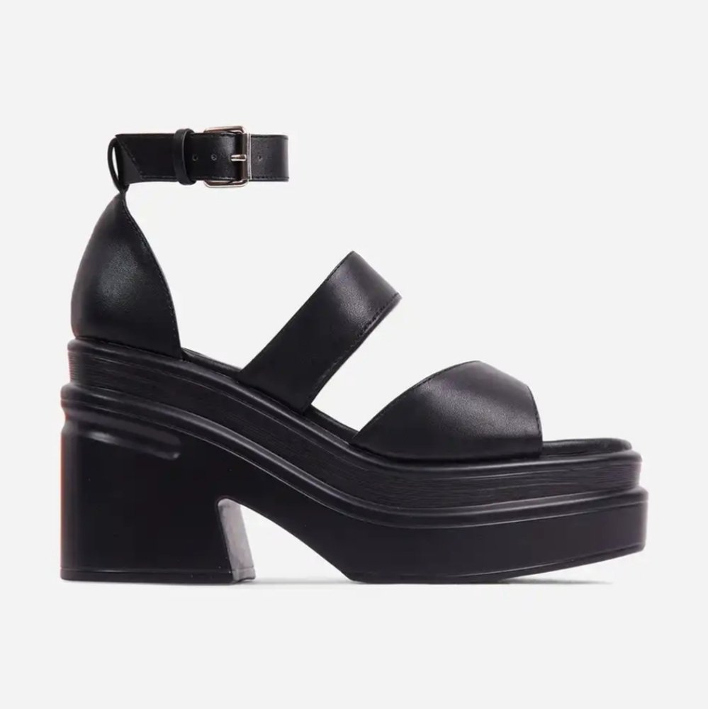 𝙇𝙖𝙨𝙩 9, 10 & 11🖤Summer Loving- Chunky Platform BLACK - Picture 2 of 5